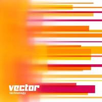 Vector background with orange lines and blurred edge