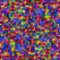 Digital colorful pattern with messy pixels grid vector