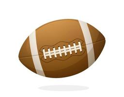 Leather American football ball vector