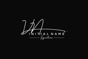 Initial VN signature logo template vector. Hand drawn Calligraphy lettering Vector illustration.