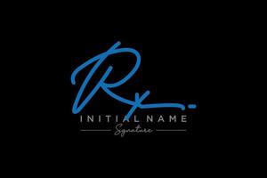 Initial RX signature logo template vector. Hand drawn Calligraphy lettering Vector illustration.