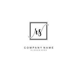 Initial RD beauty monogram and elegant logo design, handwriting logo of initial signature, wedding, fashion, floral and botanical with creative template. vector