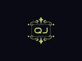 Modern Qj Logo Icon, Beautiful Qj Luxury Letter Logo vector