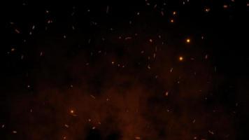 Flying Spark Rising Up Particle Background video