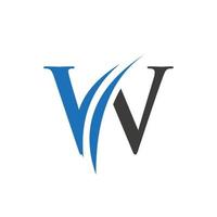 Initial W Letter Alphabet Logo Design In Vector Format
