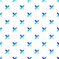 Vector seamless pattern of blue flowers with rhombus inside. Perfect for wrapping, printing, web sites, wallpapers, textile