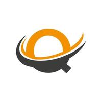 logotipo inicial de la letra q para la identidad empresarial y empresarial vector