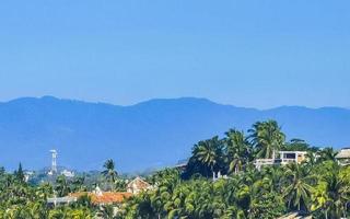 Mountains and hills on the horizon in tropical paradise Mexico. photo