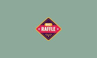 big raffle vector illustration flat design