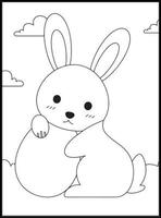 Easter Coloring Pages For Kids vector