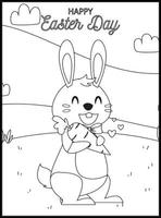 Easter Coloring Pages For Kids vector