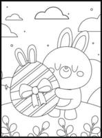 Easter Coloring Pages For Kids vector