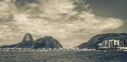 Sugarloaf mountain Pao de Acucar panorama Rio de Janeiro Brazil. photo