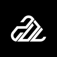 Diseño creativo del logotipo de la letra zdl con gráfico vectorial, logotipo simple y moderno de zdl. vector