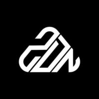 Diseño creativo del logotipo de la letra zdn con gráfico vectorial, logotipo simple y moderno de zdn. vector