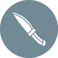 Knife Glyph Circle Background Icon vector