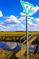 Lake river water natural landscape on sunny day in Germany. photo