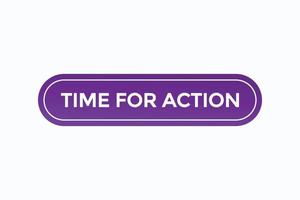 time for action button vectors.sign label speech bubble time for action vector