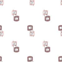 Surreal Faces One Line Seamless Pattern . Abstract Minimalistic Art design for print, cover, wallpaper, Minimal and natural wall art. Vector illustration on white background.