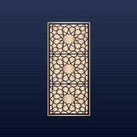 Decorative laser cut panels template with abstract texture. geometric and floral laser cutting or engraving panel vector illustration set. abstract cutting panels template