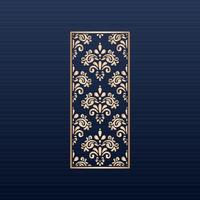 Decorative floral patterns, geometric template for cnc laser cutting Free Vector