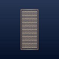 Decorative floral patterns, geometric template for cnc laser cutting Free Vector