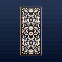 cnc file- Jali design for cnc router and laser cutting vector - Laser cut decorative panel set with lace pattern square templates - Vector abstract geometric islamic background decorative arabic gold