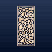 archivo cnc - diseño jali para enrutador cnc y vector de corte láser - panel decorativo cortado por láser con plantillas cuadradas de patrón de encaje - fondo islámico geométrico abstracto vectorial oro árabe decorativo