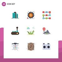 9 Creative Icons Modern Signs and Symbols of joy pad joy pad time controller protection Editable Vector Design Elements