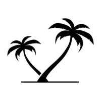 Ilustración de vector de plantilla de logotipo de verano de palmera