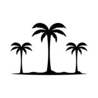 Ilustración de vector de plantilla de logotipo de verano de palmera