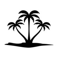 Palm tree summer logo template vector illustration