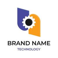 Technology and internet logo template vector