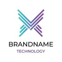 Technology and internet logo template vector