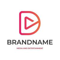 Logo template with entertainment and art theme vector