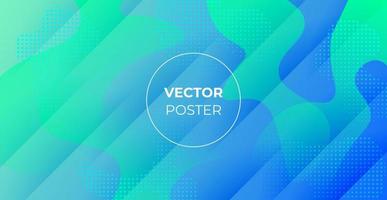 minimal abstract colorful green blue purple liquid color gradient, fluid shape geometric with dots background. eps10 vector