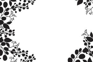 Print black and white background style, exotic floral jungle. Trendy seamless vector pattern.
