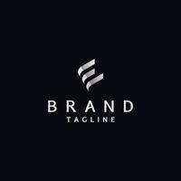 Letter E Logo Template Resembles Book Shape vector