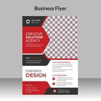 Corporate Business abstract vector template for Brochure, Poster, Corporate Presentation, Portfolio, Flyer, an infographic with red and black color size A4.