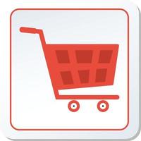 Ilustración gráfica de vector de icono de carrito de compras