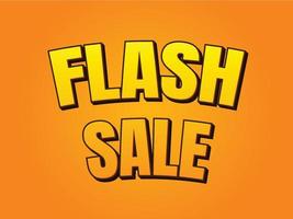 plantilla de diseño de banner de venta flash para redes sociales y sitio web. oferta especial venta flash vector