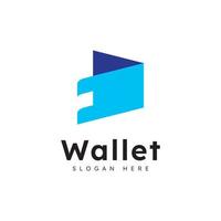 E wallet logo design vector design template