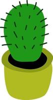 Cactus in a pot, vector. vector