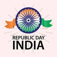 Republic day india premium vector illustration