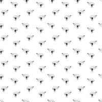 Tattoo lips with arrow pattern in the style of the 90s, 2000s. Black and white seamless pattern illustration. vector