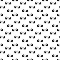 Tattoo hearts and arrow pattern in the style of the 90s, 2000s. Black and white seamless pattern illustration. vector