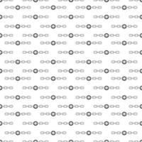 Tattoo chain with face pattern in the style of the 90s, 2000s. Black and white seamless pattern illustration. vector