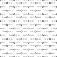 Tattoo chain with face pattern in the style of the 90s, 2000s. Black and white seamless pattern illustration. vector