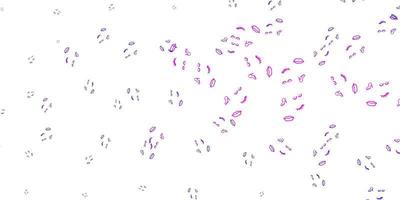 Light Purple vector backdrop with woman's power symbols.