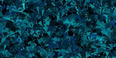 Dark Blue, Green vector pattern with polygonal shapes.